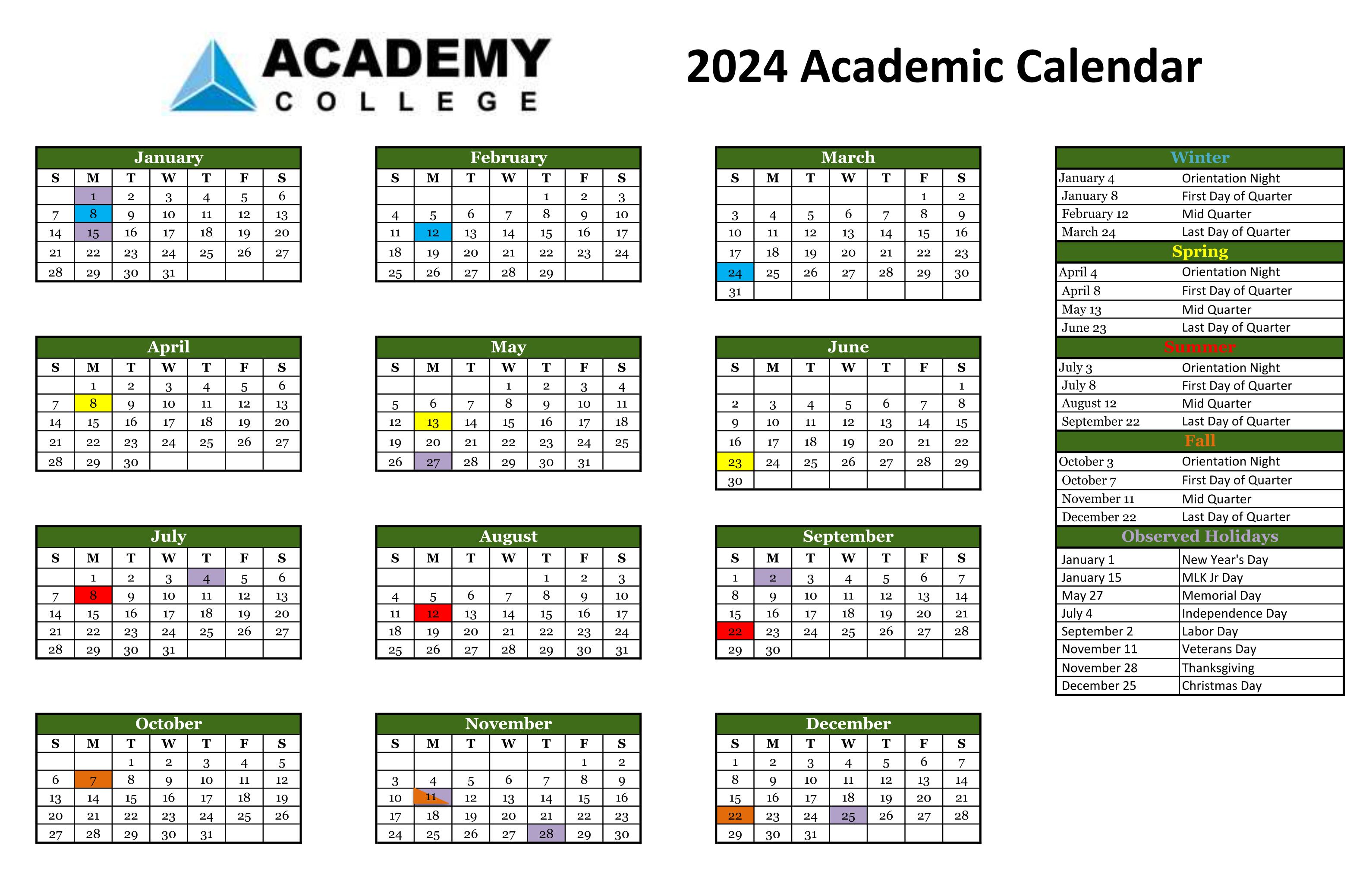 Amherst Calendar Anita Breanne